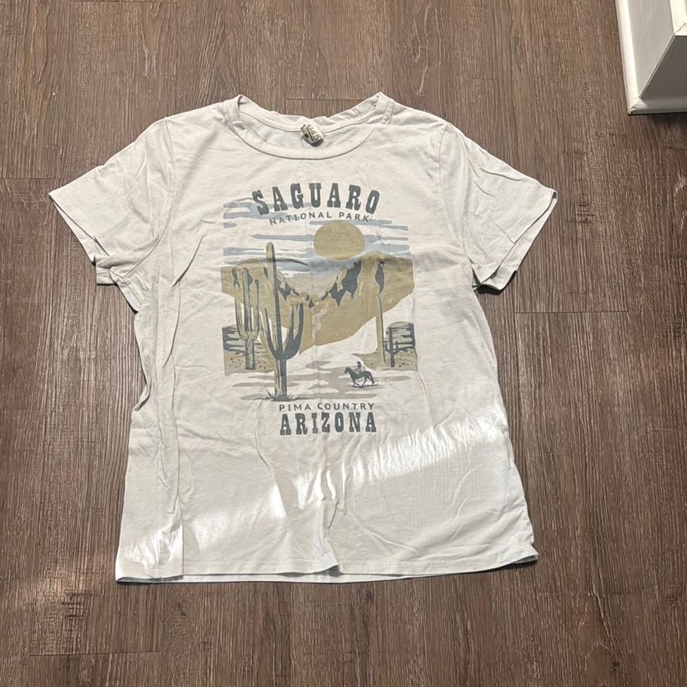 White Desert Graphic Short Sleeve Tee